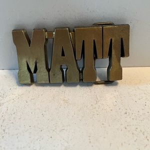 1980’s vintage brass colored belt buckle
